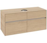 Villeroy & Boch Collaro Meuble sous-lavabo, 4 tiroirs, lavabo au centre, montage mural, 1200x548x500mm, C04100VJ