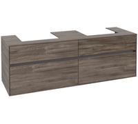 Villeroy und Boch Collaro C02100RK 160x54.8x50cm, pour 2 Waschtische , Stone Oak