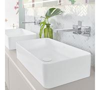 Villeroy und Boch Collaro poser 4A2056RW sans trop-plein, 56x36cm, pierre blanche C-plus