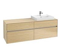 Villeroy & Boch Collaro Villeroy & Boch C02300VJ 160x54.8x50cm, lavabo droit, Nordic Oak