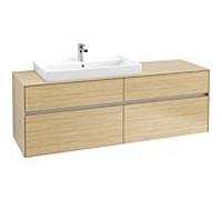 Villeroy & Boch Collaro Villeroy & Boch C02600VJ 160x54.8x50cm, lavabo à gauche, Nordic Oak