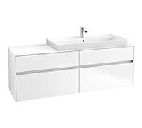 Villeroy & Boch Collaro Meuble sous-lavabo, lavabo à droite, 4 tiroirs, suspendu, 1600x548x500mm, C03000MS