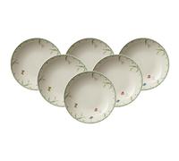 Villeroy & Boch Colourful Spring Lot de 6 bols plats ronds en porcelaine de qualité supérieure, 24 cm, avec décor papillon et fleurs, multicolore