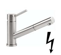 Villeroy & Boch Como - Mitigeur d'évier avec bec extractible, inox 925211LC