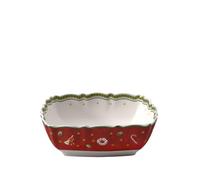 Villeroy & Boch - Coupelle de service carrée Toy's Delight - Arts de la Table de Noël - Rouge, petit