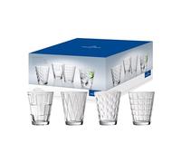 Villeroy & Boch - Dressed Up Gobelet à Eau Set 4 Pièces Clear Transparent, Garanti Lave-Vaisselle, Verres à Jus et Soda, Verre à Boire, Set de Verres, Ensemble de Verres, Cristallin