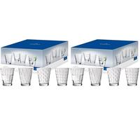 Villeroy & Boch - Dressed Up Gobelet à Eau Set 4 Pièces Clear Transparent, Garanti Lave-Vaisselle, Verres à Jus et Soda, Verre à Boire, Set de Verres, Ensemble de Verres, Cristallin (Lot de 2)