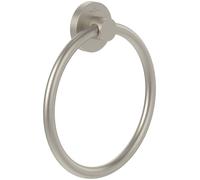 Villeroy & Boch Elements - porte-serviettes Tender, porte-serviettes de bain pour montage mural, en zinc, sèche-serviettes de bain rond, 164 x 32 x 185 mm, nickelé brossé mat