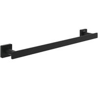 Villeroy & Boch Elements Striking Porte-Serviettes de Salle de Bain pour Montage Mural, en Laiton, carré, Longueur 495 mm, Noir Mat