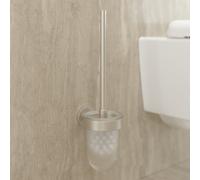 Villeroy & Boch Brosse WC Elements Tender à visser - Verre satiné, Nickel brossé - 94x353x118 mm