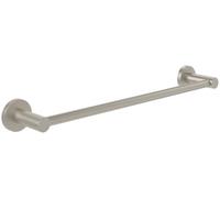 Villeroy & Boch Elements Tender Porte-Serviettes de Salle de Bain, pour Montage Mural, en Zinc, Rond, Longueur 504 mm, Nickel brossé Mat