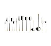 Villeroy & Boch - Ella Ménagère Couverts 70 Pièces 12 Personnes Argent, Garanti Lave-Vaisselle, Ensemble de Couvert Platine, Set de Couverts de Table, Acier Inoxydable