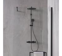 Villeroy & Boch Embrace Colonne de douche avec mitigeur thermostatique, douche de tête métallique Ø 300 mm, TVS108014000K5,