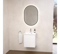 Villeroy & Boch Embrace Meuble avec lave-mains et miroir, 4306FFRW+B90800VE+A4716000,