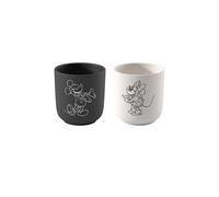 VILLEROY & BOCH Ensemble de 2 tasses à café MANUFACTURE-MICKEY MOUSE Noir/Blanc noir