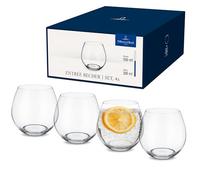 Villeroy & Boch - Entree Ensemble de Verres à Eau Set 4 Pièces Transparent, Garanti Lave-Vaisselle, Gobelet à Eau, Verre à Jus et Soda, Verre à Boire, Service de Verres, Cristallin
