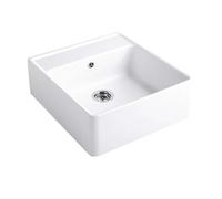 Villeroy und Boch évier simple cuve 632062R1 garniture de vidange , actionnement excentrique, kit de fixation, blanc