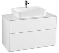 Villeroy & Boch armoire de base Finion F10100GF 100x60,3x50,1cm, Glossy White Lacquer