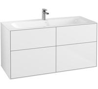 Villeroy & Boch Finion meuble sous lavabo F05000GF 119,6x59,1x49,8cm, Glossy white lacquer