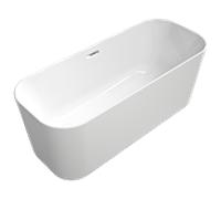 Villeroy & Boch Finion baignoire autoportante 177FIN7A100V201 170x70cm, anneau design, blanc , chromé