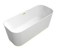 Villeroy & Boch Finion baignoire en îlot 177FIN7A300V201 170x70cm, anneau design, blanc , or
