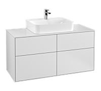 Villeroy & Boch Finion Élément bas G13100MT 120x60,3cm, Laque blanche mate