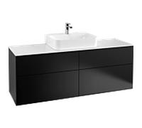Villeroy & Boch Finion Élément bas G19100PD 160x60,3cm, Black Matt Lacquer