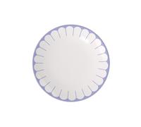 Villeroy & Boch - Fleur bleu assiette plate bleue, rés. lave-vaisselle/micro-ondes, ass. en porcel. pr plats principaux, grande assiette, vaisselle en céramique empilable, assiette, Porcelaine Premium