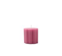 Villeroy & Boch - Fleur Gifts grosse bougie, env. 7,5 נ7,5 cm, rose, bougie décorative au motif floral, cire de couleur vive (paraffine)