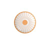 Villeroy & Boch - Fleur soleil sous-tasse à café jaune, rés. lave-vaisselle/four micro-ondes, soucoupe pour le café/thé, petite assiette à servir, sous-tasse motif floral orange, Porcelaine Premium