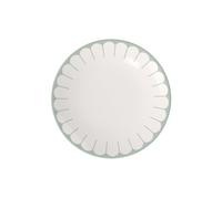 Villeroy & Boch - Fleur vert assiette plate verte, rés. lave-vaisselle/micro-ondes, ass. en porcel. pr plats principaux, grande assiette, vaisselle en céramique empilable, assiette, Porcelaine Premium