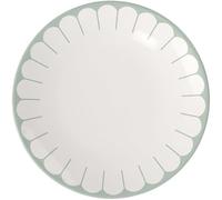 Villeroy & Boch - Fleur vert assiette plate verte, rés. lave-vaisselle/micro-ondes, ass. en porcel. pr plats principaux, grande assiette, vaisselle en céramique empilable, assiette, Porcelaine Premium