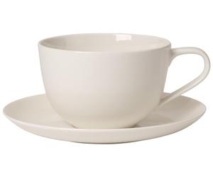 Villeroy & Boch for me Tasse Petit déjeuner avec Assiette, 2 pièces, Premium Porcelaine, Multicolore