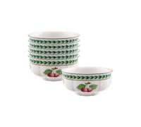 Villeroy & Boch French Garden Fleurence Lot de 6 bols à dessert ronds avec décor fruits, en porcelaine de qualité supérieure, blanc/multicolore 12 cm