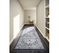 Villeroy & Boch Gabrielle Tapis de Salon Classique à Poils Courts - Tapis Traditionnel pour Salon, Chambre à Coucher, Salle à Manger, Couloir, Cuisine - Bleu crème, 80 x 240 cm