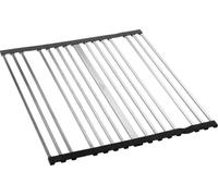 Villeroy & Boch Grille roulante Accessoires de cuisine, égouttoir amovible au-dessus de l'évier, égouttoir vaisselle en inox, carré, métal précieux