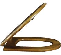 Villeroy & Boch Hommage - abattant de WC avec couvercle, bois - abattant, charnières en acier allié 99266100