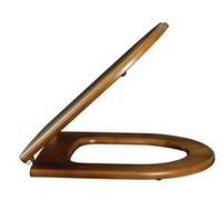 Villeroy & Boch Hommage - abattant de WC avec couvercle, bois/noyer 9926K600