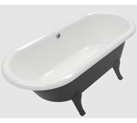 Villeroy & Boch Hommage baignoire autoportante 177.1x77.1 cm ovale blanc-noir UBQ180HOM7WR7V-01