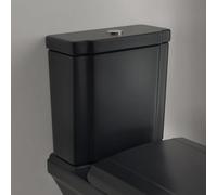 Villeroy & Boch Hommage - Réservoir de chasse d’eau, remplissage latéral, CeramicPlus, TitanGlaze, Pure Black 772111R7