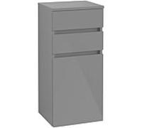 Villeroy & Boch Legato armoire latérale B72801FP 40x87x35cm, articulée à droite, Glossy Grey