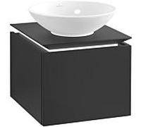 Villeroy & Boch Legato Villeroy & Boch B565L0PD 45x38x50cm, avec éclairage LED, Black Matt Lacquer