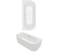 Villeroy & Boch Loop & Friends baignoire back-to-wall OVALE - 1700 x 750 mm - blanc brillant Alpin (blanc) uba170lof9cs00v-01
