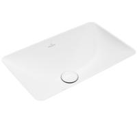 Villeroy und Boch Loop & friends 4A5601R1 sans rangée de trous pour robinetterie, sans trop-plein, 45 x 28 cm, blanc C-plus