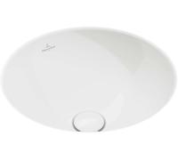 Villeroy & Boch Loop&Friends - Lavabo à encastrer, diamètre 33 cm, sans trop-plein, blanc alpin 4A510101