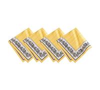 Villeroy & Boch Lot de 4 Serviettes de Table en Coton Multicolore 21 x 21 cm