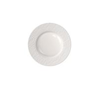 Villeroy & Boch - Manufacture Ice assiette à dessert/petit-déjeuner, env. 22 נ22 נ2 cm, blanc mat et brillant, lave-vaiss. et micro-ondes, assiette pr petit-déjeuner et dessert, porcelaine Premium