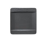 Villeroy & Boch Assiette Manufacture Rock 28x28 cm Noir – Compatible lave-vaisselle et micro-ondes