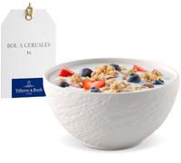 Villeroy & Boch Manufacture Rock blanc - Mickey Mouse - bol à céréales, blanc, résistant au lave-vaisselle/micro-ondes, look ardoise avec décor Disney Mickey Mouse à la craie