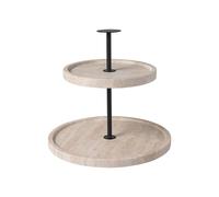 Villeroy & Boch - Manufacture Travertine présentoir beige,fait main, design élégant en pierre naturelle dans le ton sable, présentation du buffet, décoration de table pierre, décoration, travertin